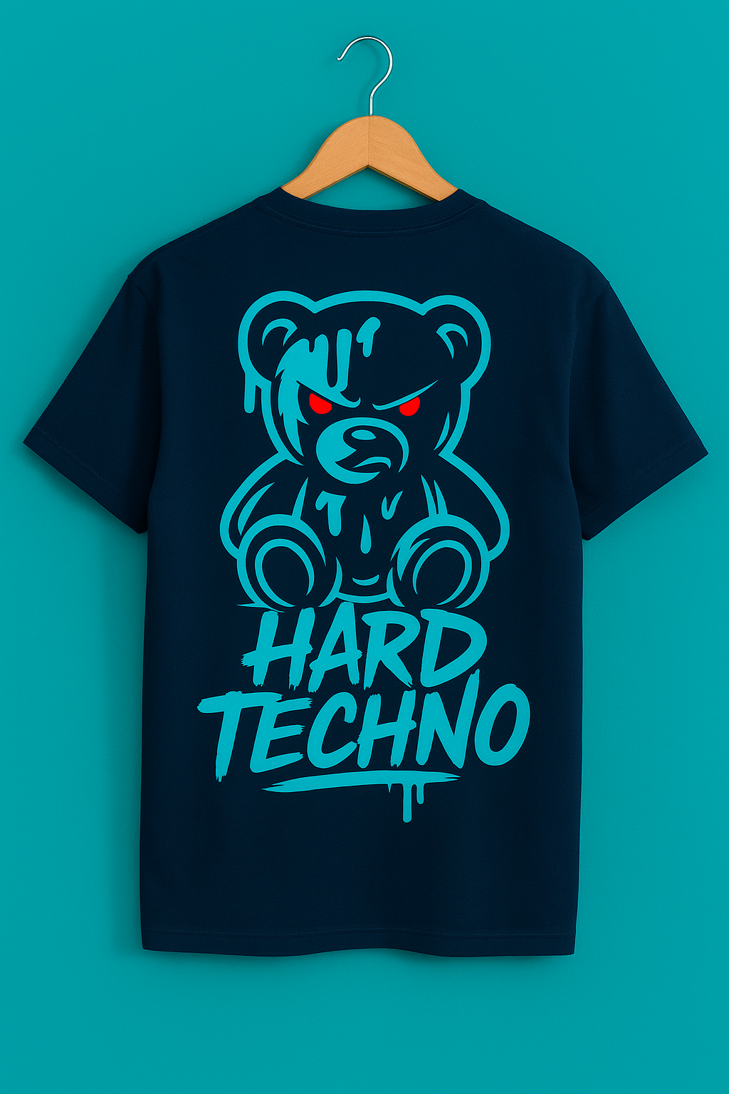🔥 Hard Techno Bear – Graphic T-Shirt