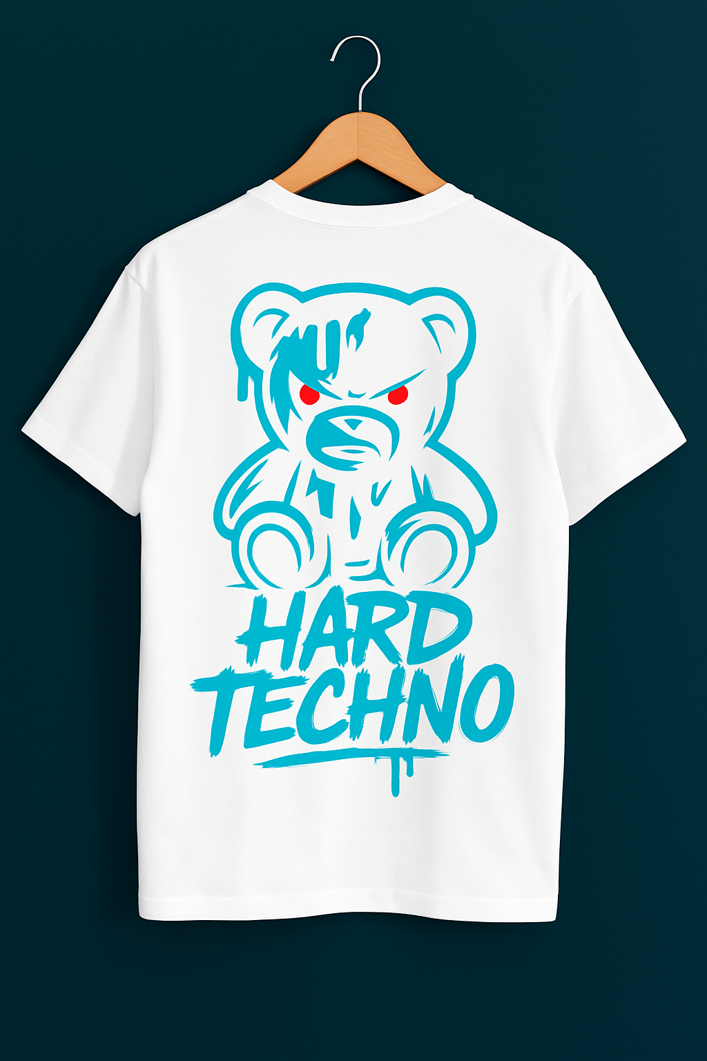 🔥 Hard Techno Bear – Graphic T-Shirt
