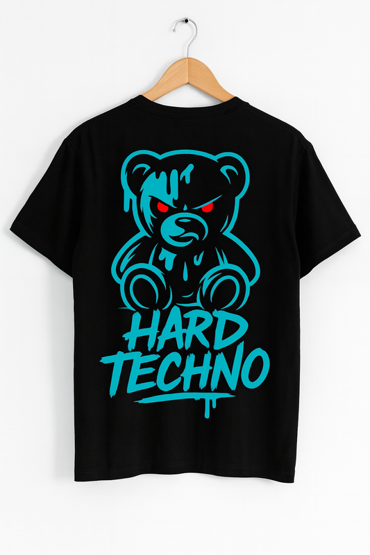 🔥 Hard Techno Bear – Graphic T-Shirt
