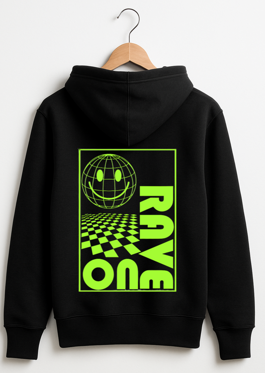 Rave One Neon Grid Hoodie