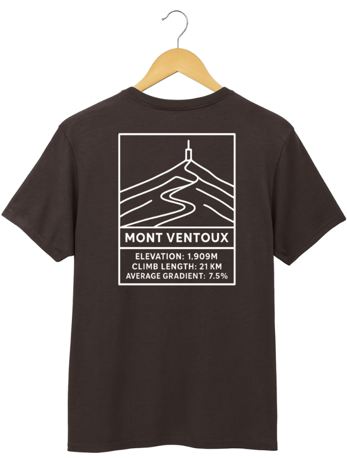 Mont Ventoux Climb Cycling T-Shirt