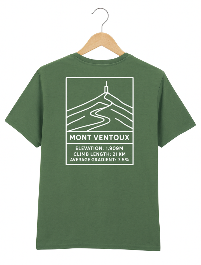 Mont Ventoux Climb Cycling T-Shirt