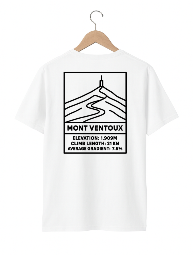 Mont Ventoux Climb Cycling T-Shirt